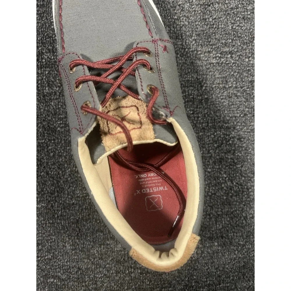 Twisted X Kicks Casual Moc Toe Shoes Womens Size 9M Gray Lace Up